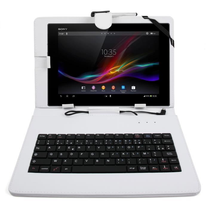 blanc + clavier pour Sony Xperia Z et Z2 10.1 Achat / Vente clavier