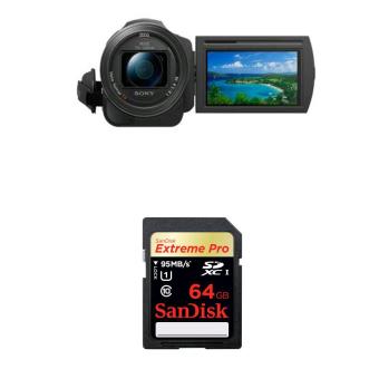 Caméscope Sony 4K Handycam FDR AX33 WiFi NFC Noir Caméscope à