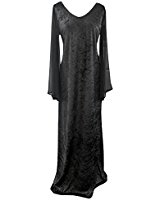 Une Robe de Soirée Corset Top Noir Gothique Médiéval Longue stretch