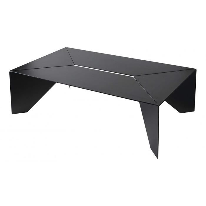 Table basse métal laqué noir style industriel Achat / Vente chaise