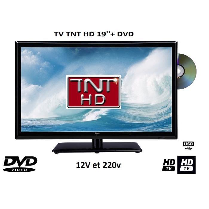 Télévision TV + DVD LED 19′ 12V /220V camping car Achat / Vente