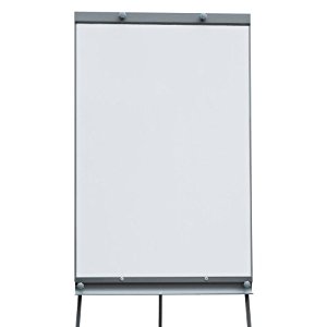 Tableau blanc avec chevalet 65 x 95 cm paperboard magnétique
