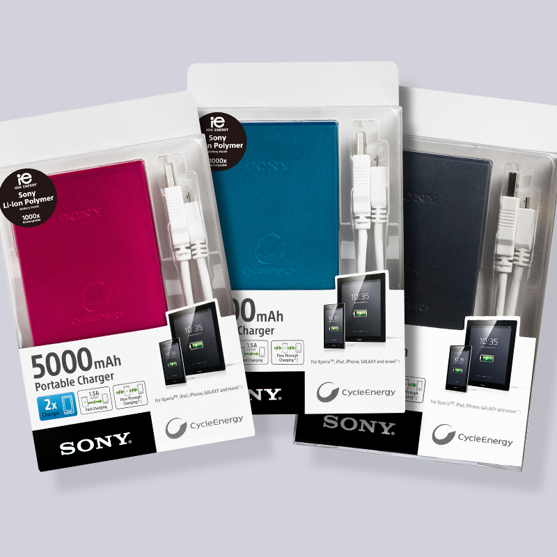 Sony CP F5B Chargeur nomade pour Smartphone 5000 mAh Noir