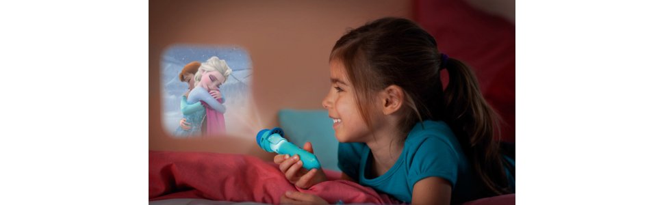 Lampe Torche Projecteur Reine des Neiges Disney Lampe enfant