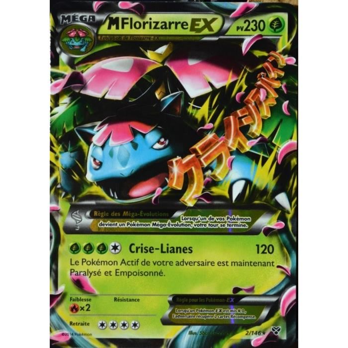 carte Pokémon 2 146 Méga Florizarre EX 230 PV XY Achat / Vente