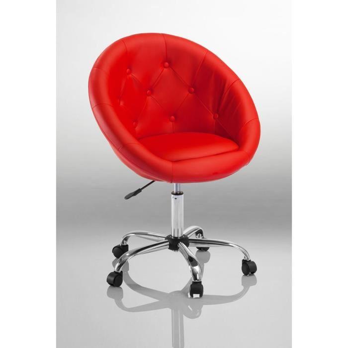 Tabouret Chaise fauteuil bureau Roulette rouge Achat / Vente