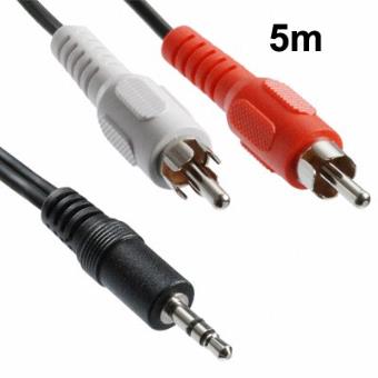 Alex Cables® Câble audio Jack 3.5 mm stéréo mâle / 2 RCA mâles