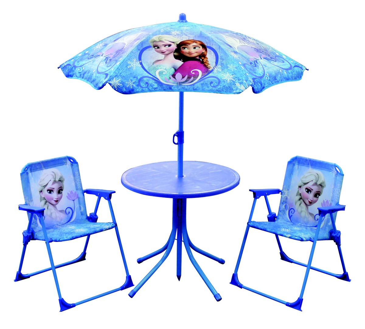description composé de 1 table et 2 chaises de jardin 1 parasol dim