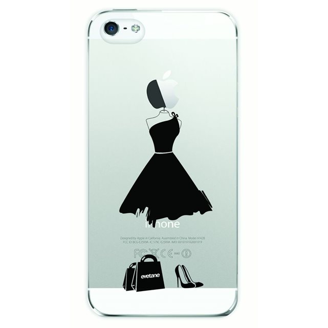 Coque souple My Little Black Dress transparente pour Apple iPhone 5/5S