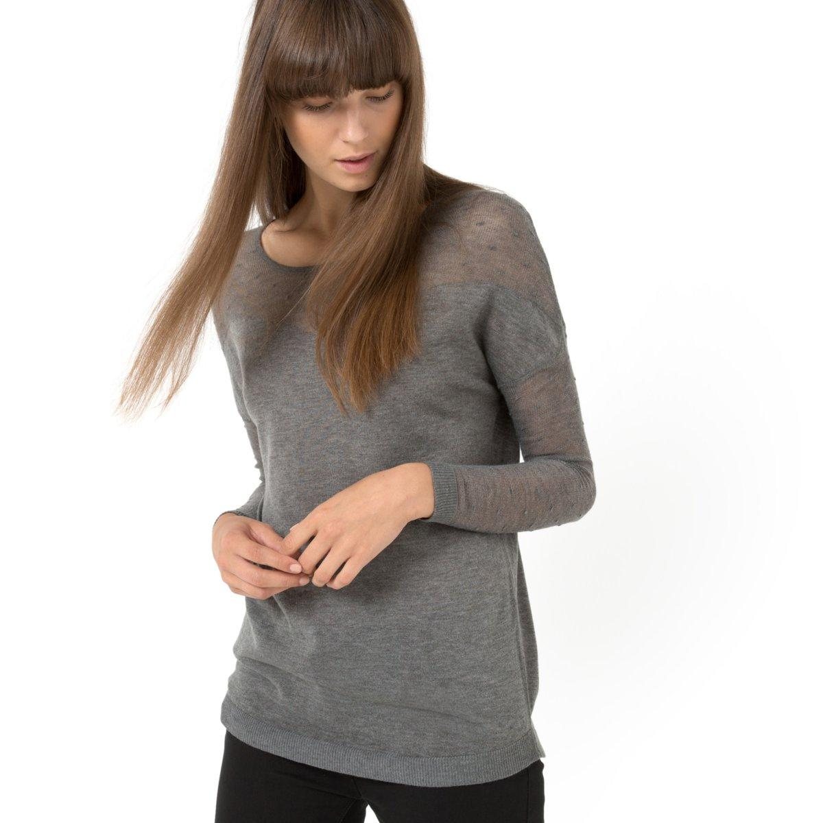 femme pull pull col rond