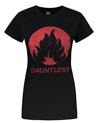 Officiel Divergent Dauntless T shirt des femmes: Vêtements