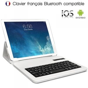 Blanc Universel S Clavier Français Azerty Bluetooth pour Asus Nexus 7