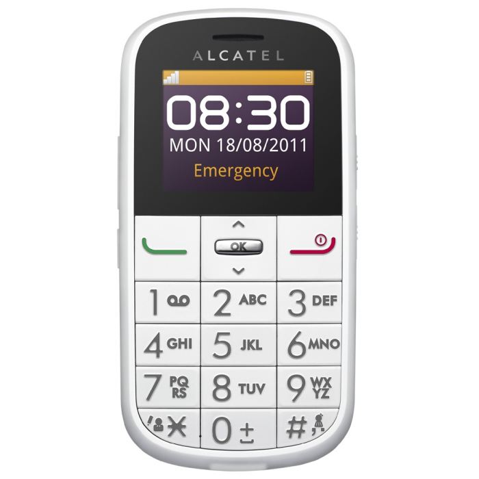 ALCATEL One Touch 282 Blanc téléphone portable, prix pas cher