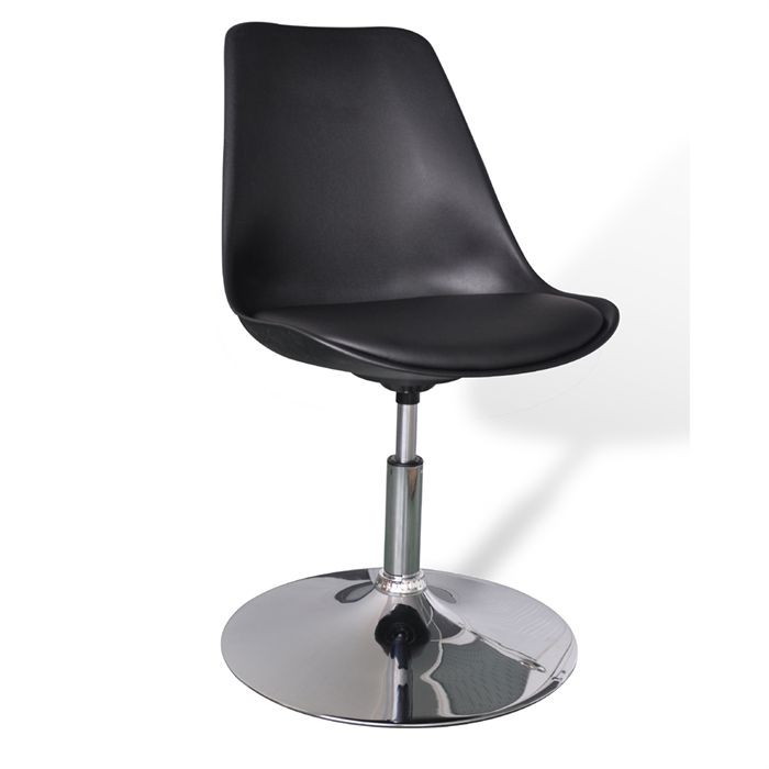 chaise pivotante eliot noire Achat / Vente chaise Polypropylène