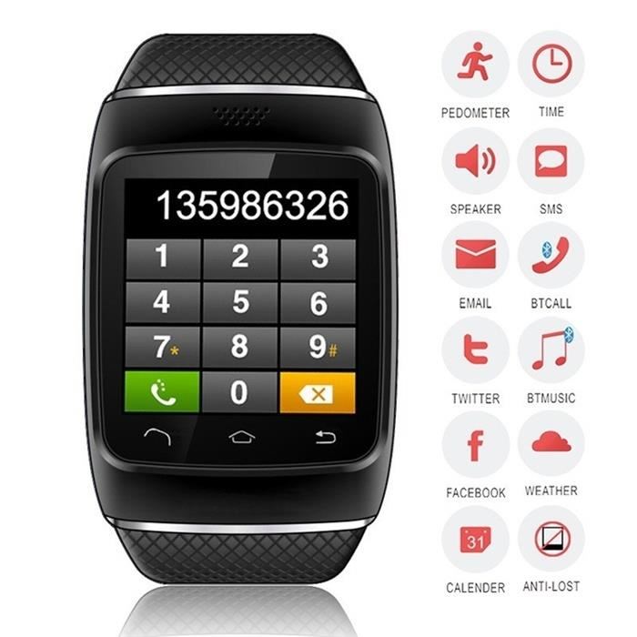 Montre connectée Smart Watch Mate téléphone avec B Achat / Vente