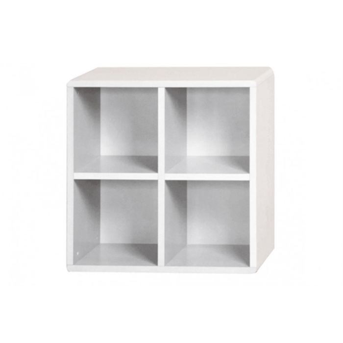 Cube de rangement 4 cases Blanc Id’Clik Achat / Vente petit meuble