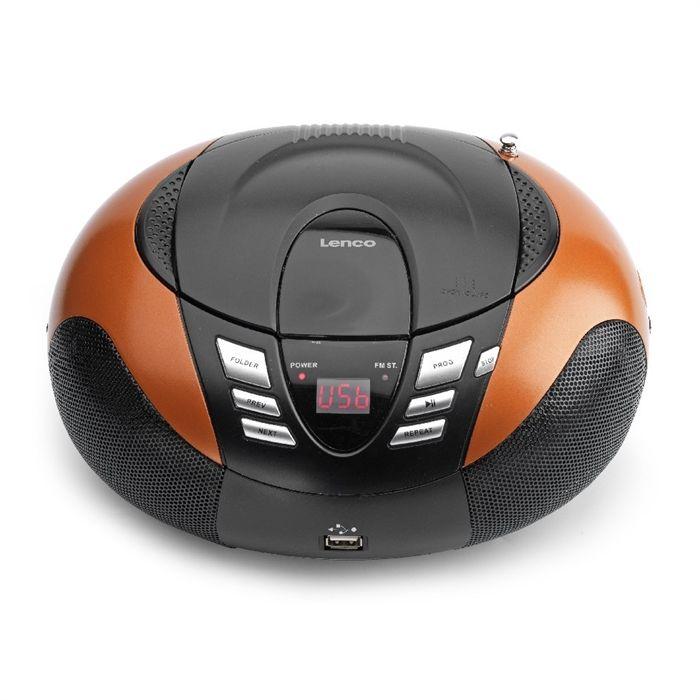 LENCO SCD 37 Orange Radio CD USB MP3 radio réveil, avis et prix pas