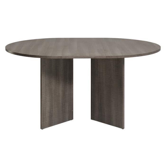 Table repas ronde extensible Wool 109/145 x 109 x 75 cm Réglisse