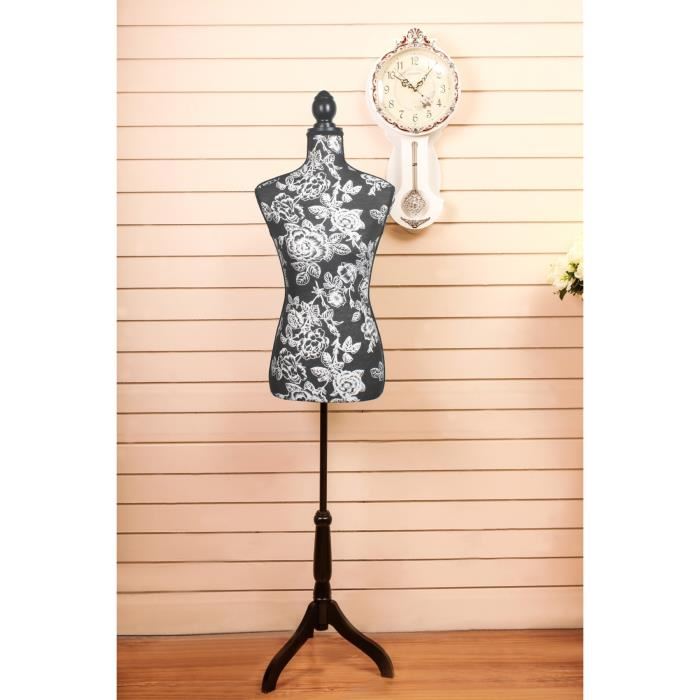 Mannequin de couture déco Tissu motif floral Achat / Vente buste
