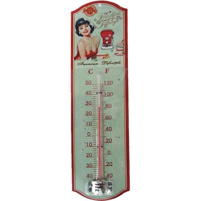 Thermomètre décor Vintage en métal Achat / Vente objet