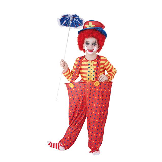 Costume enfant Clown Rouge avec cerceau Costume enfant Clown Rouge