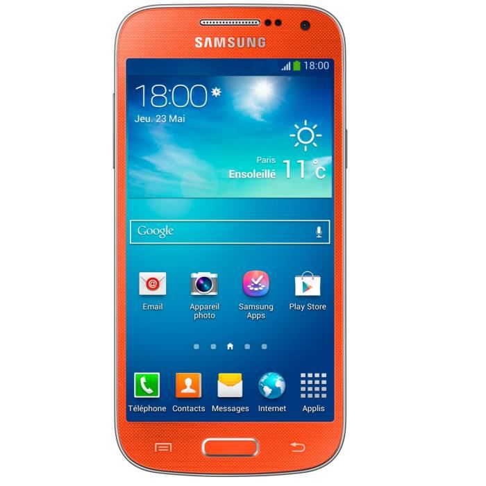 Samsung Galaxy S4 Mini Orange smartphone, prix pas cher