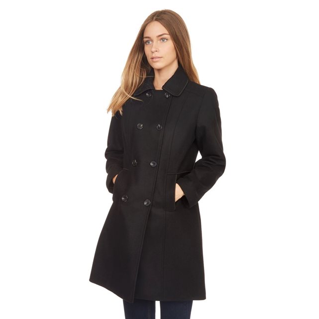 Manteau à capuche noir Monoprix Femme