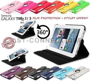 Coque Cuir Tablette 360 Samsung Galaxy Tab 2 3 LITE 4 A E S S2 Film