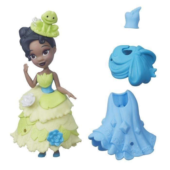 Disney Princess Little Kingdom Tiana Change de Style Mini Poupée 8 cm