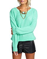 CHIC CHIC Pull Tricot Chaud Femme Pull over Manches Longues Casual