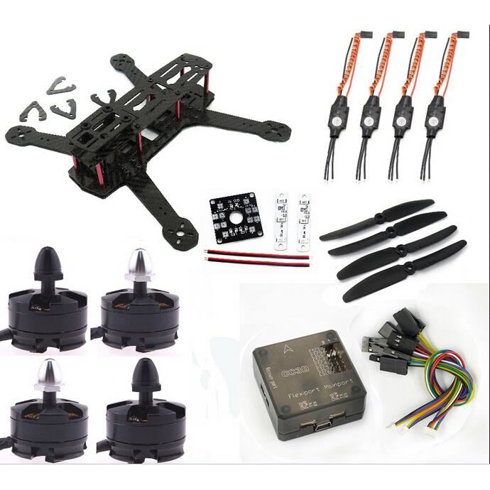 DIY Drone kits.châssis de quadcopter Mini QAV250 C250+2204 2300kv