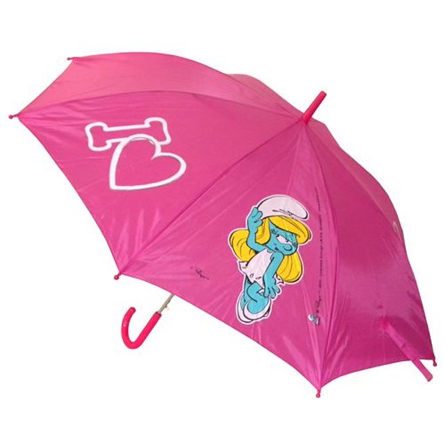 Grand parapluie rose schtroumpf couleur unique United Labels | La