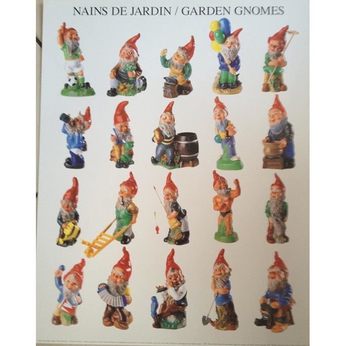 Affiche Nains De Jardin Garden Gnomes Affiche Nains De Jardin