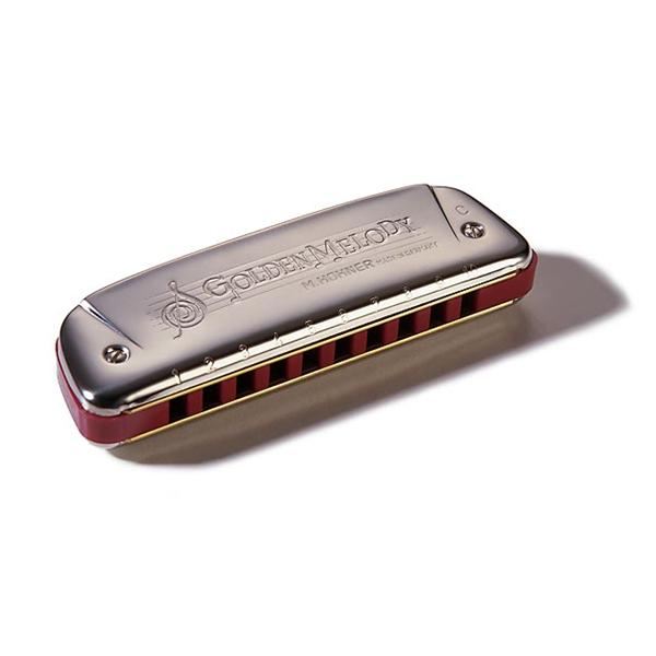 harmonica Hohner Golden Melody est un harmonica au look fifties à l