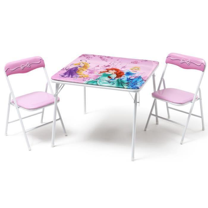DELTA CHILDREN LES PRINCESSES table & chaises pliantes Achat / Vente