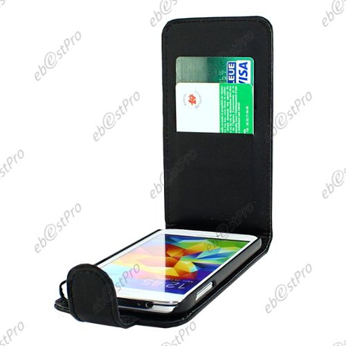 Noir Pour Samsung Galaxy S5 G900 / Sm G900f + Film Protection D’écran