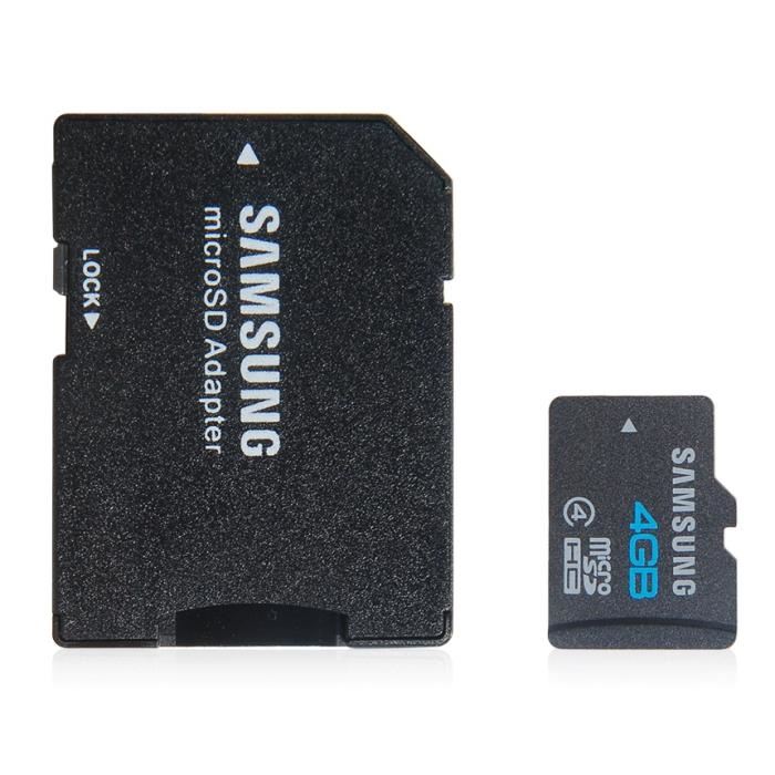 de 4 Go TF / carte Micro SD pour Samsung (Noir) Achat / Vente carte