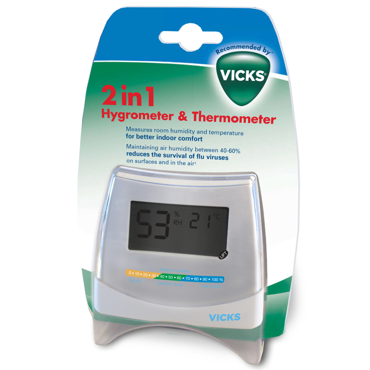 Hygromètre et thermomètre 2 en 1 de Vicks, Thermomètres : Aubert