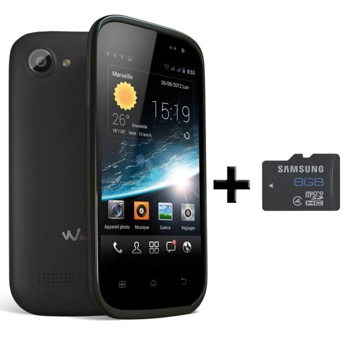 WIKO CINK SLIM + Carte Samsung Micro SD 8 Go Achat smartphone pas