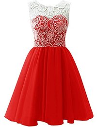 robe de soiree rouge : Vêtements