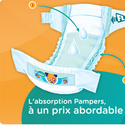 Pampers - Baby Dry - Couches Taille 3 (5-9 kg) - Jumbo+ Pack (x90