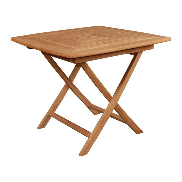 Table Pliante Carrée en teck 90×90 cm Achat / Vente table de jardin