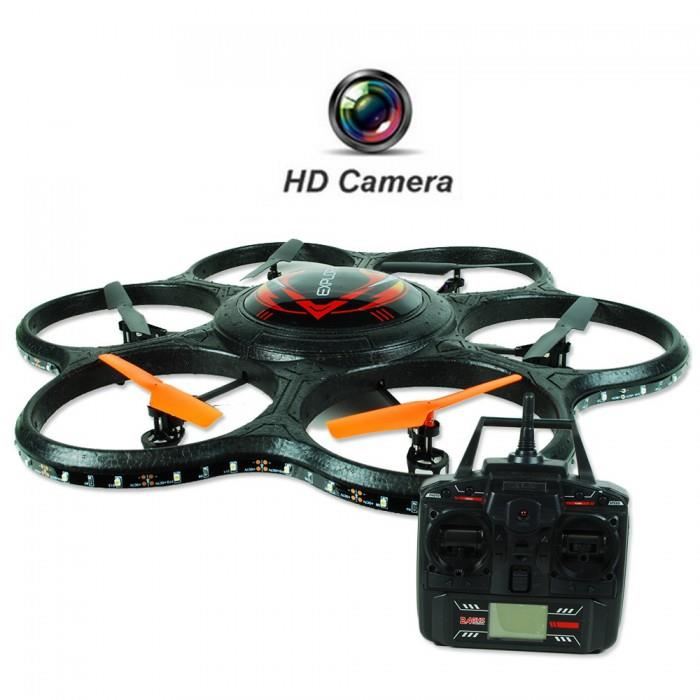 Drone hexacoptere 108 V explore HD Camera LED 6 hélices Achat