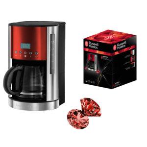 Russell Hobbs Cafetière Jewels Rouge Rubis 18626 56, programmation