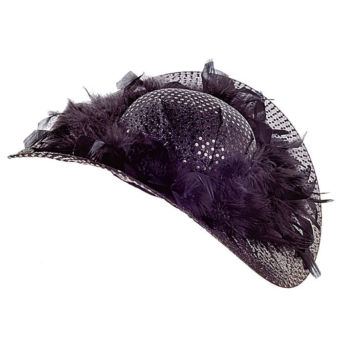 Chapeau Paillette Noir Femme Achat / Vente chapeau perruque
