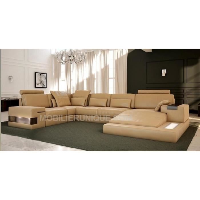 cuir italien Achat / Vente canapé sofa divan Cuir, bois, pvc