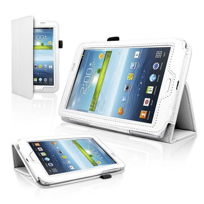 GALAXY TAB 3 7.0 TABLETTE Etui Housse Coque Blanc Samsung Galaxy Tab
