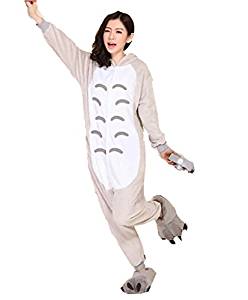 Flanelle Pyjama chaud mixte adulte pyjama une pièce Animal Totoro