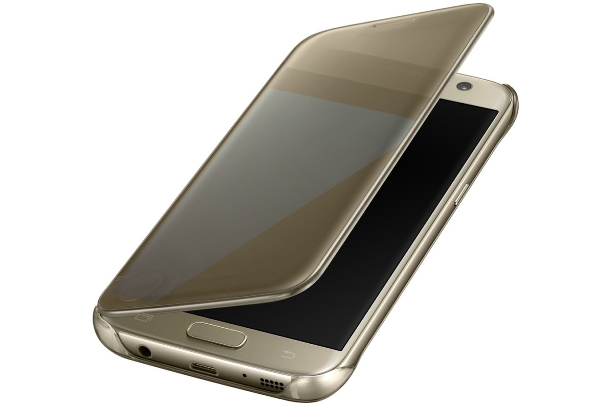 pour téléphone mobile Samsung ETUI CLEAR VIEW COVER OR POUR SAMSUNG