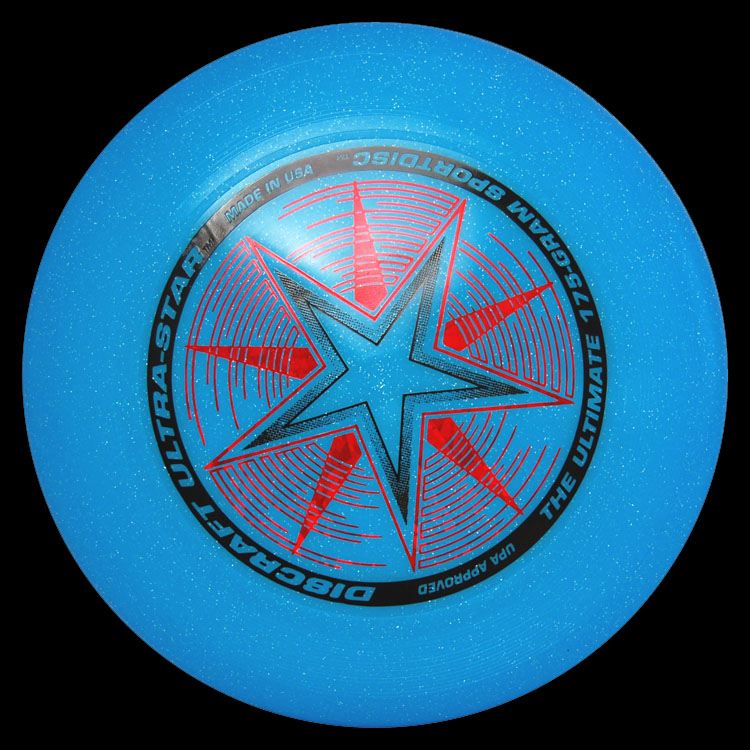 Discraft Ultrastar Disc 175G Ultimate Disk Frisbee Blue Sparkle